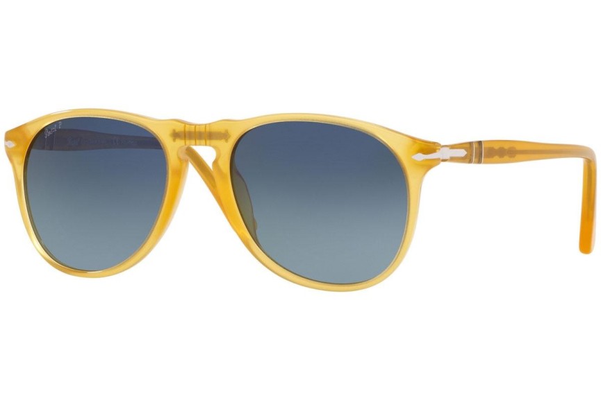 Okulary przeciwsłoneczne Persol PO9649S 204/S3 Polarized Pilotki (Aviator) Żółte