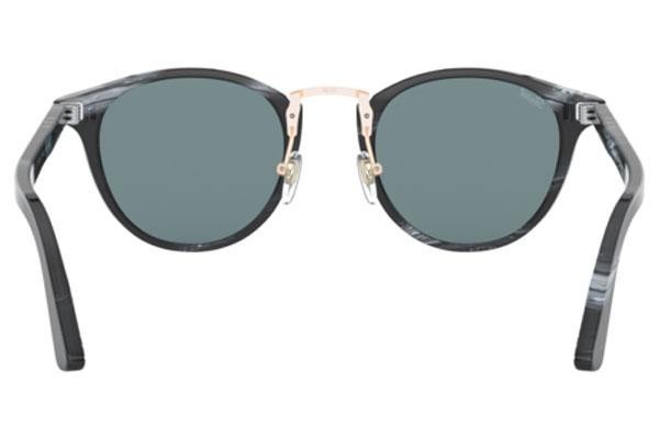Okulary przeciwsłoneczne Persol PO3108S 111456 Okrągłe Czarne