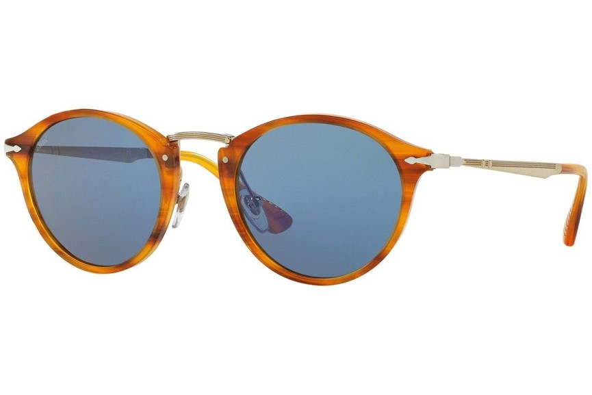 Okulary przeciwsłoneczne Persol Calligrapher Edition PO3166S 960/56 Okrągłe Brązowe
