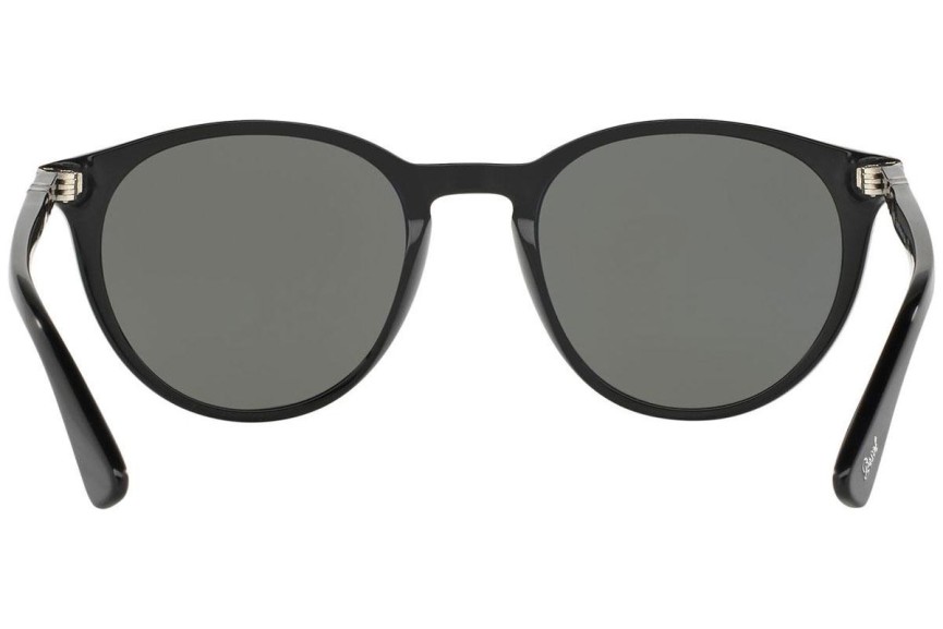 Okulary przeciwsłoneczne Persol Galleria '900 Collection PO3152S 901458 Polarized Okrągłe Czarne