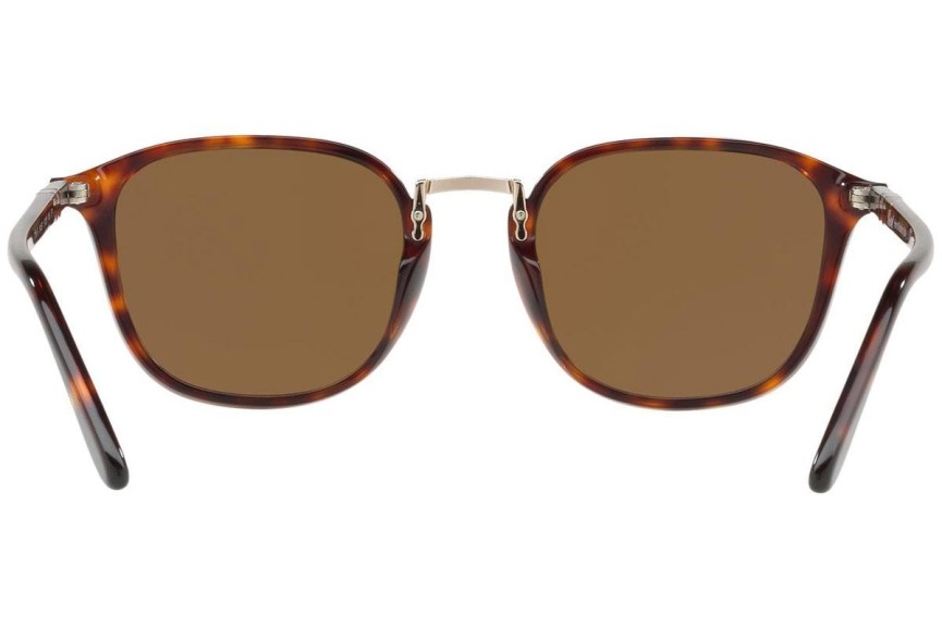 Okulary przeciwsłoneczne Persol Combo Evolution Collection PO3186S 24/57 Polarized Kwadratowe Havana