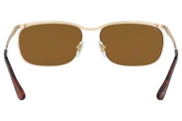 Okulary przeciwsłoneczne Persol Key West PO2458S 107633 Prostokątne Złote