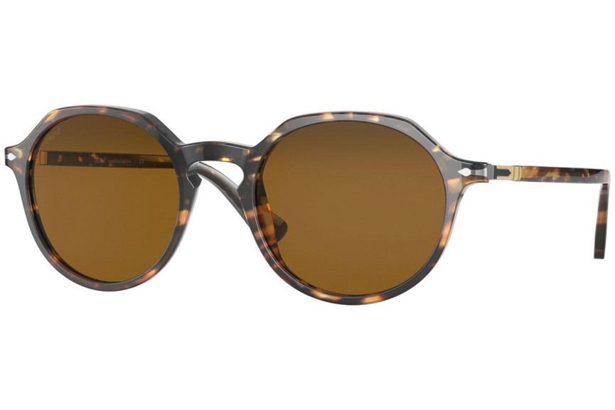 Okulary przeciwsłoneczne Persol PO3255S 108133 Okrągłe Havana