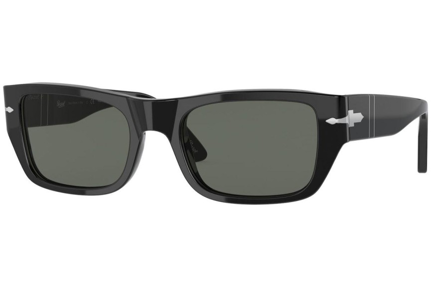 Okulary przeciwsłoneczne Persol PO3268S 95/58 Polarized Prostokątne Czarne