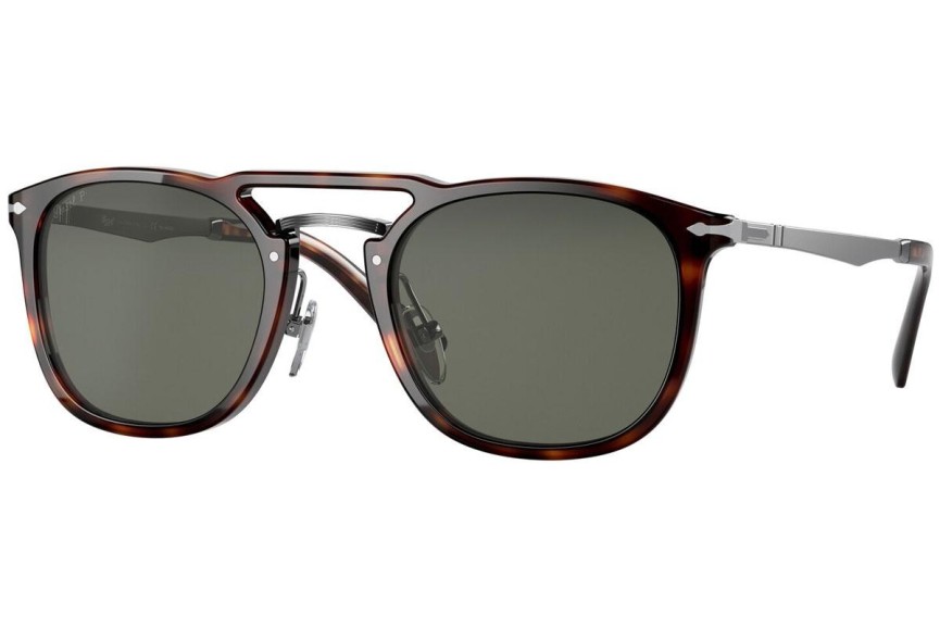 Okulary przeciwsłoneczne Persol PO3265S 24/58 Polarized Okrągłe Havana