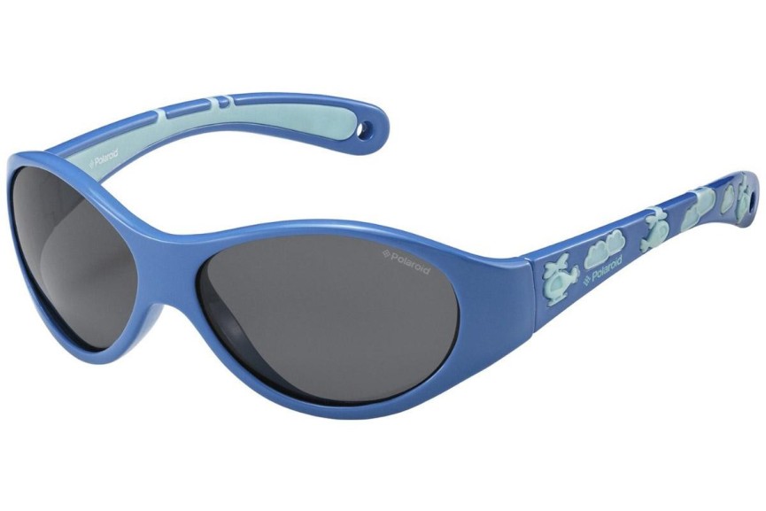 Okulary przeciwsłoneczne Polaroid Junior P0401 4EY/Y2 Polarized Owalne Niebieskie