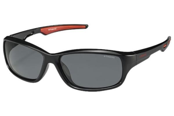 Okulary przeciwsłoneczne Polaroid Junior P0425 D28/Y2 Polarized Prostokątne Czarne