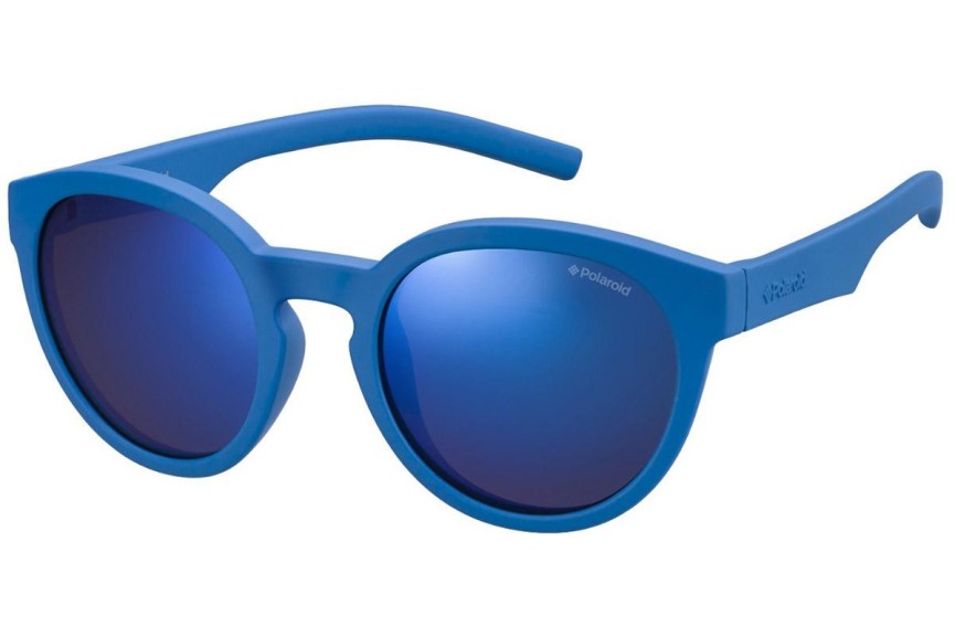 Sunčane naočale Polaroid Junior PLD8019/S ZDI/JY Polarized Okrugao Plavi