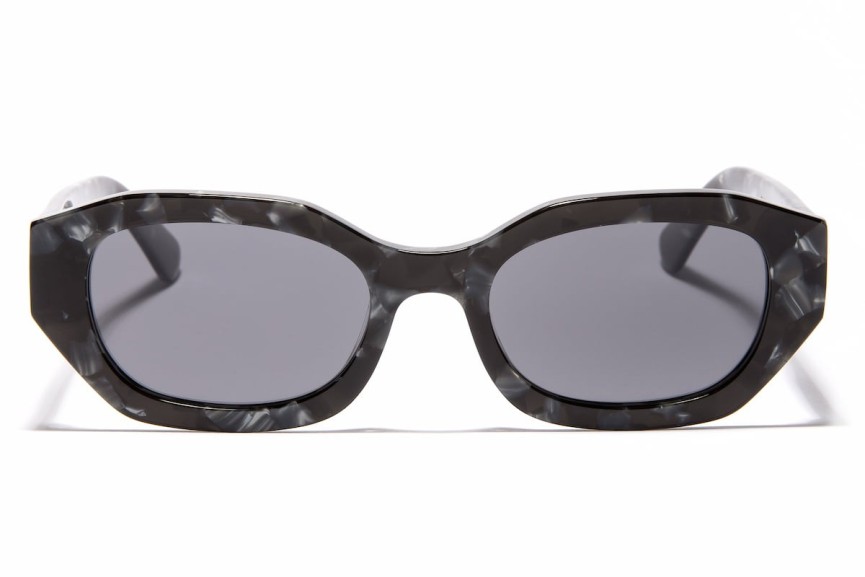 Okulary przeciwsłoneczne Kohe by eyerim Kris Black Havana Polarized Owalne Czarne