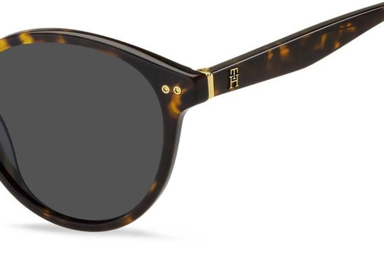 Okulary przeciwsłoneczne Tommy Hilfiger TH2159/S 086/IR Okrągłe Havana