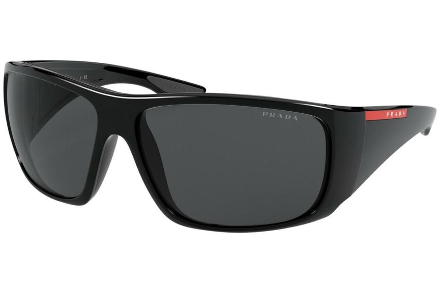 Okulary przeciwsłoneczne Prada Linea Rossa PS04VS 1AB5S0 Prostokątne Czarne