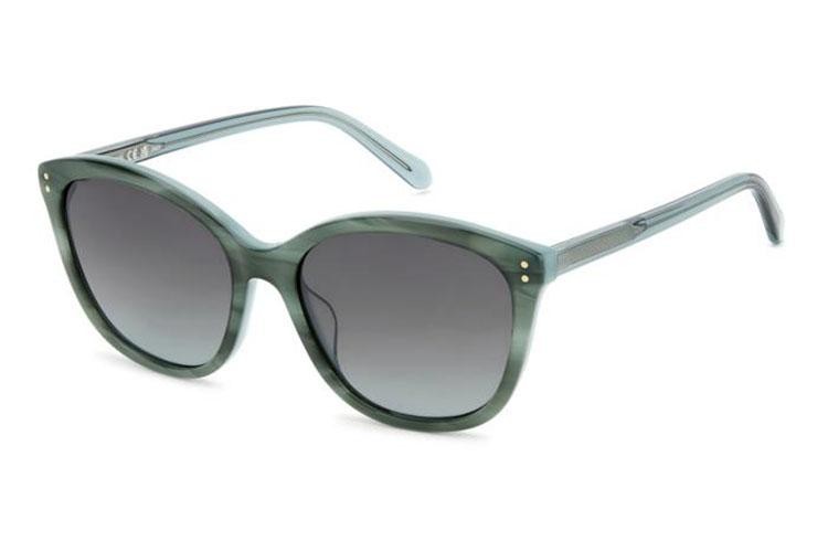 Okulary przeciwsłoneczne Fossil FOS2148/S 6AK/9O Kocie oczy Zielone