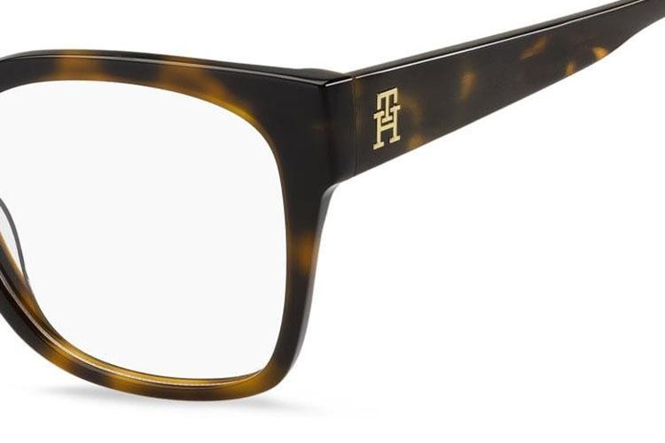 Ochelari Tommy Hilfiger TH2157 086 Dreptunghiulari Havana