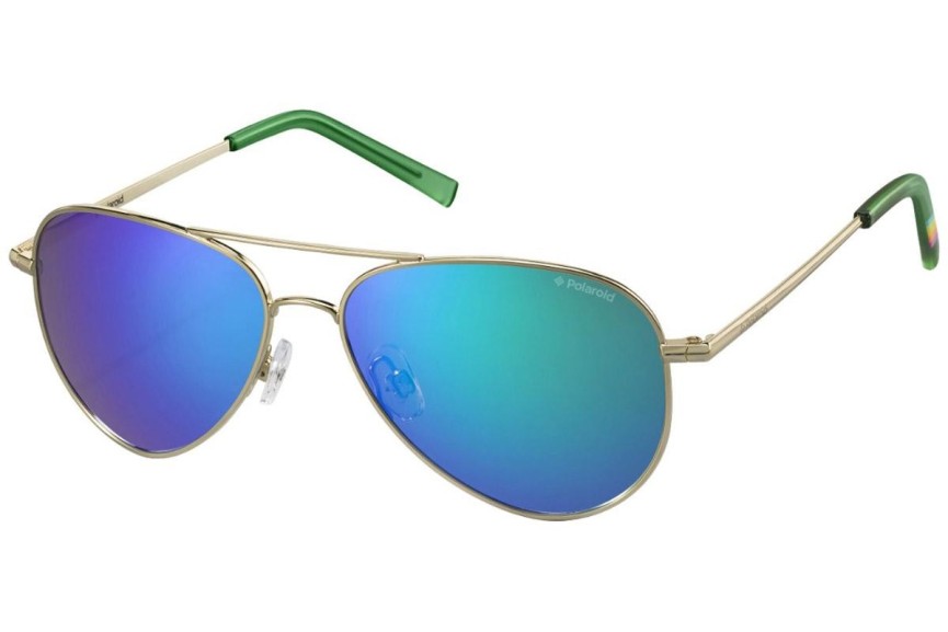 Okulary przeciwsłoneczne Polaroid PLD6012/N J5G/K7 Polarized Pilotki (Aviator) Złote