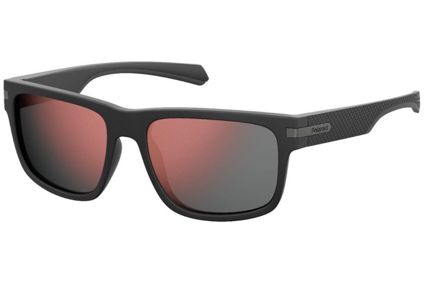 Okulary przeciwsłoneczne Polaroid Active Collection PLD2066/S 003/OZ Polarized Prostokątne Czarne
