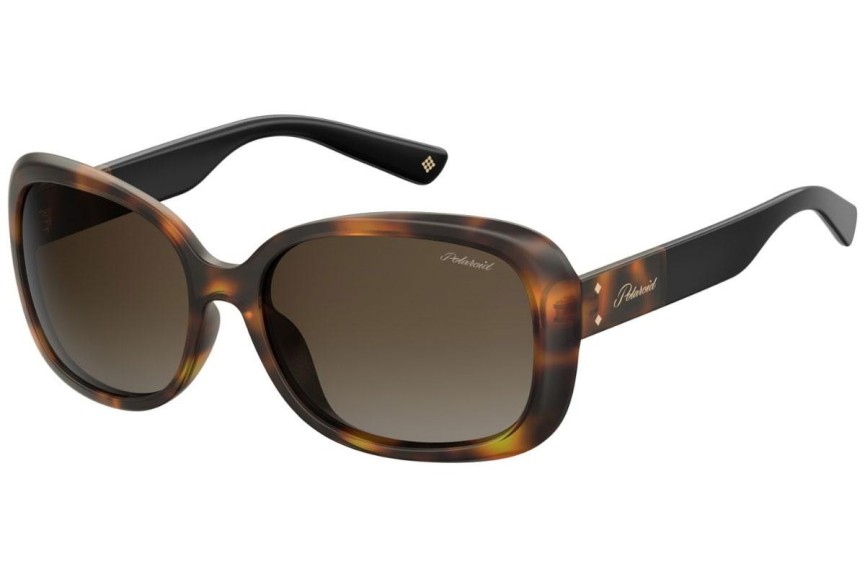 Слънчеви очила Polaroid PLD4069/G/S/X 086/LA Polarized Квадратни Хавана