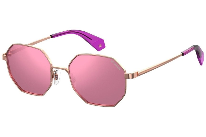 Okulary przeciwsłoneczne Polaroid #fedezselection Collection PLD6067/S YEP/A2 Polarized Okrągłe Złote