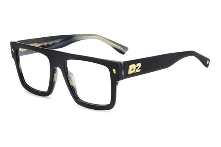 szemüvegeinket Dsquared2 D20147 37N Flat Top Fekete