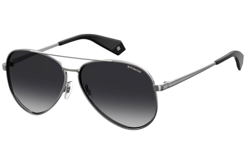 Okulary przeciwsłoneczne Polaroid PLD6069/S/X 6LB/WJ Polarized Pilotki (Aviator) Srebrne