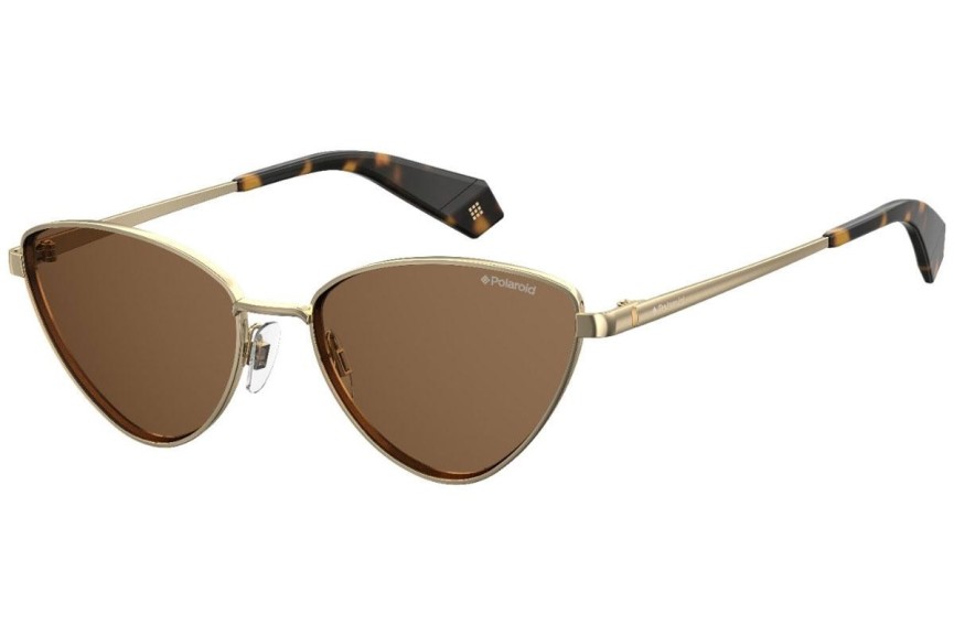 Okulary przeciwsłoneczne Polaroid PLD6071/S/X J5G/SP Polarized Kocie oczy Złote