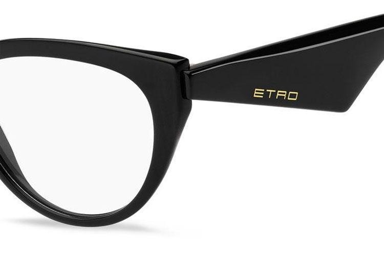 Okulary korekcyjne Etro ETRO0008 807 Kocie oczy Czarne