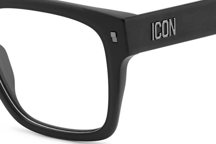 szemüvegeinket Dsquared2 ICON0018 003 Flat Top Fekete