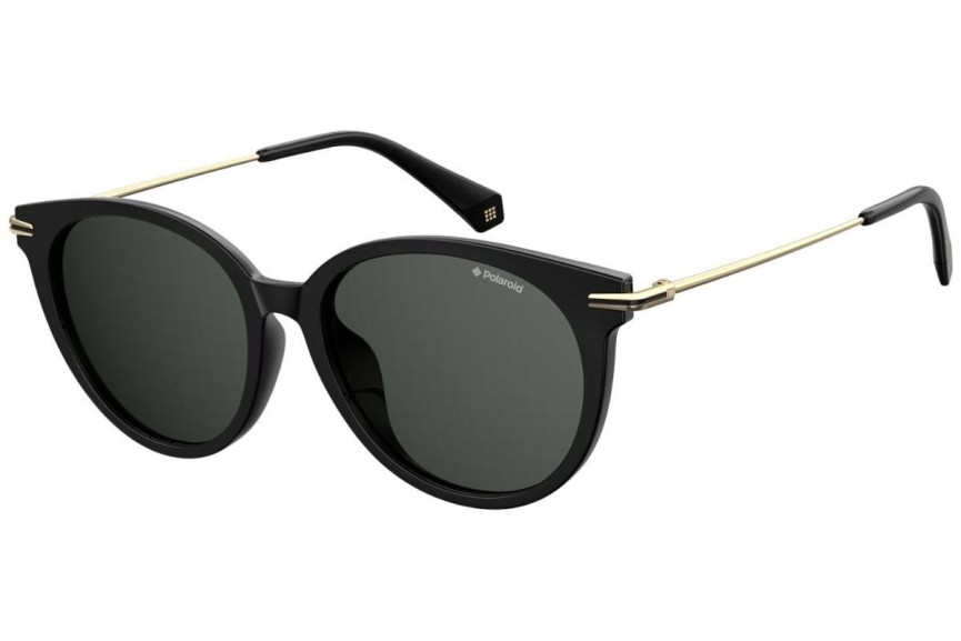 Okulary przeciwsłoneczne Polaroid PLD4084/F/S 807/M9 Polarized Okrągłe Czarne