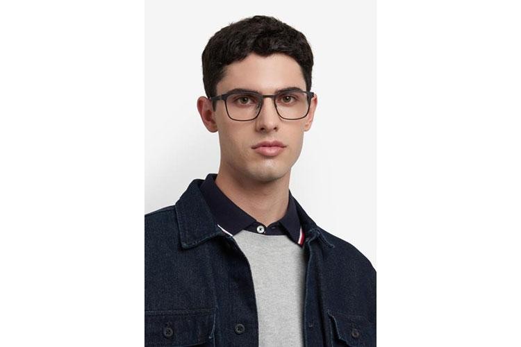 Okulary korekcyjne Tommy Hilfiger TH2147 807 Prostokątne Czarne