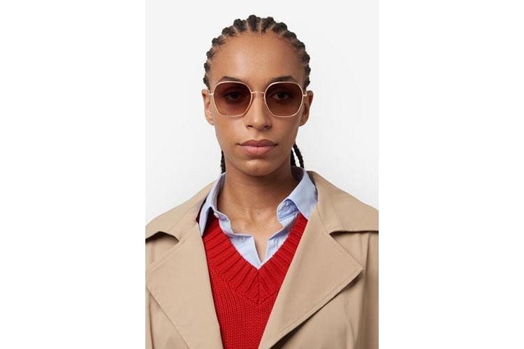 Ochelari de soare Tommy Hilfiger TH2150/S 84E/HA Pătrați Aurii