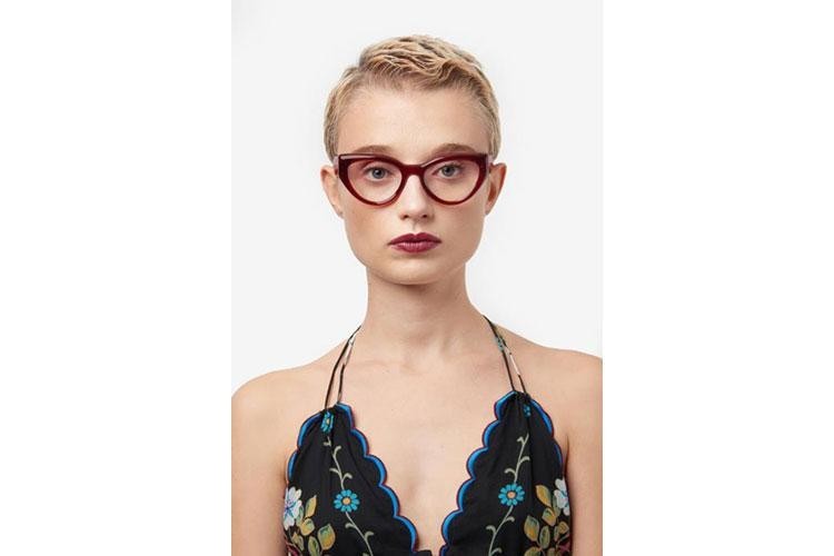 Silmälasit Etro ETRO0018 2LF Cat Eye Punainen