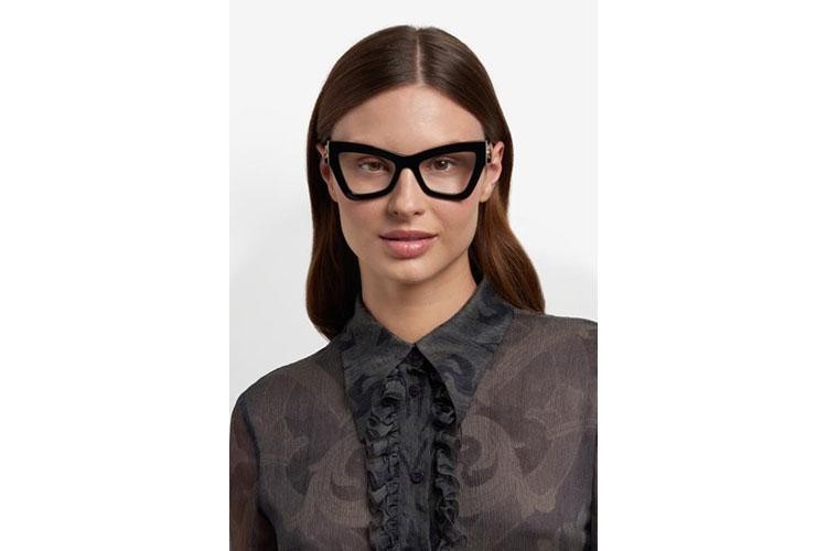 szemüvegeinket Etro ETRO0069 807 Cat Eye Fekete