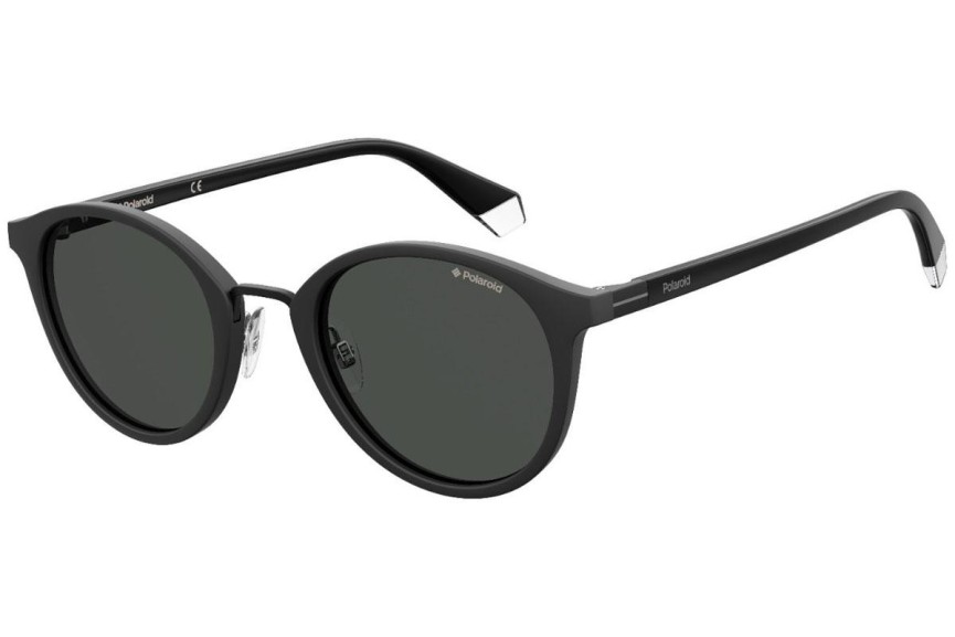 Okulary przeciwsłoneczne Polaroid PLD2091/S 003/M9 Polarized Okrągłe Czarne