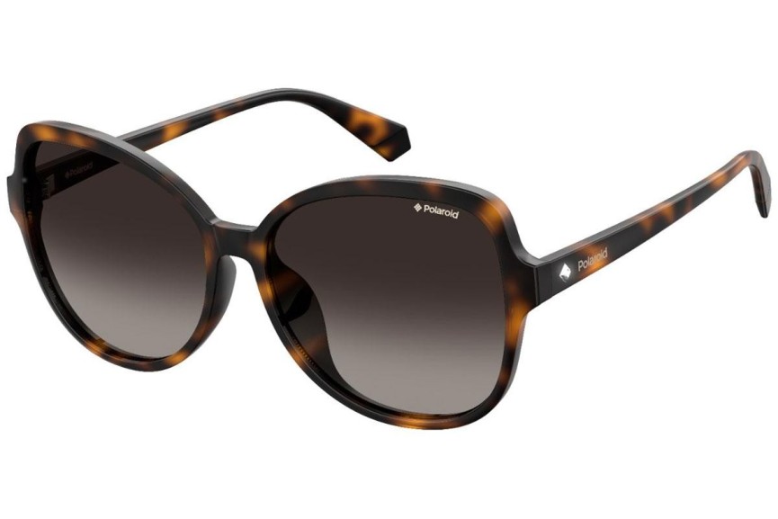 Okulary przeciwsłoneczne Polaroid PLD4088/F/S 086/LA Polarized Oversize Havana
