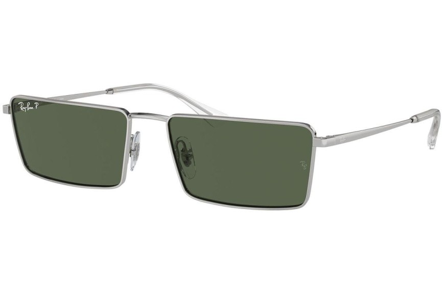 Слънчеви очила Ray-Ban RB3741 003/9A Polarized Правоъгълни Сребърна