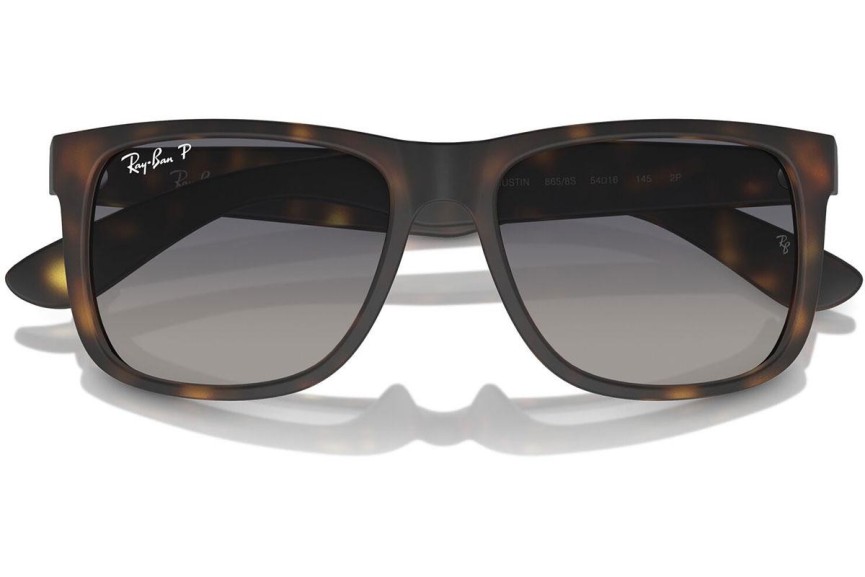 Napszemüvegek Ray-Ban Justin RB4165 865/8S Polarized Szogletes Havana