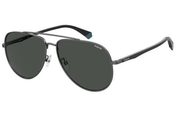 Okulary przeciwsłoneczne Polaroid PLD2105/G/S V81/M9 Polarized Pilotki (Aviator) Szare