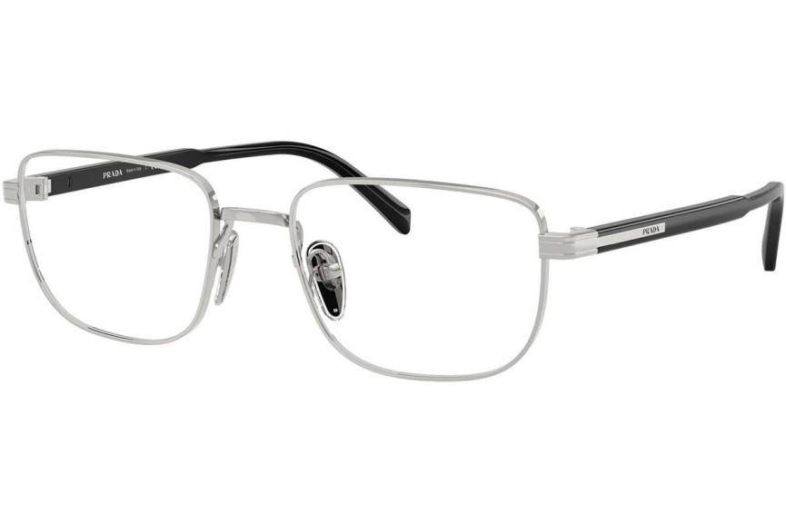 Okulary korekcyjne Prada PRB51V 1BC1O1 Prostokątne Srebrne