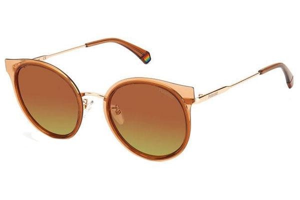 Okulary przeciwsłoneczne Polaroid PLD6152/G/S DDB/LA Polarized Okrągłe Pomarańczowe