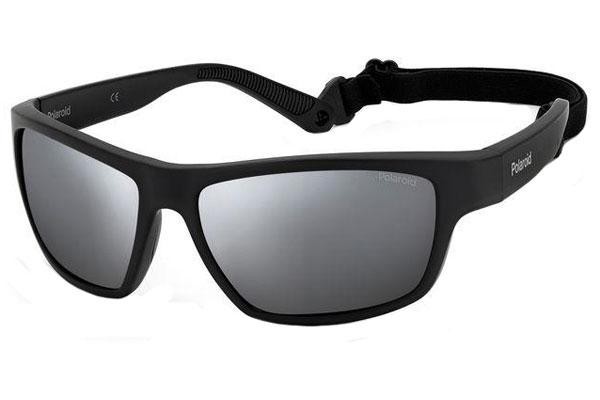 Okulary przeciwsłoneczne Polaroid PLD7037/S 003/EX Polarized Prostokątne Czarne