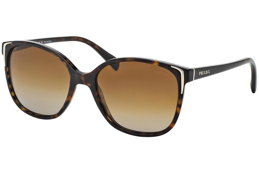 Okulary przeciwsłoneczne Prada PR01OS 2AU6E1 Polarized Oversize Havana