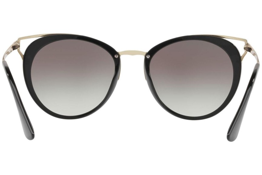 Okulary przeciwsłoneczne Prada PR66TS 1AB0A7 Okrągłe Czarne