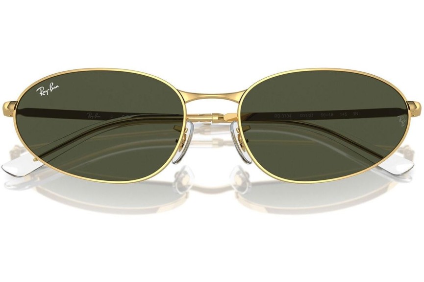 Ochelari de soare Ray-Ban RB3734 001/31 Ovali Aurii