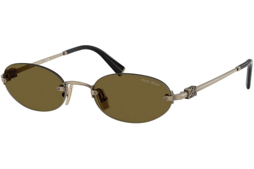 Okulary przeciwsłoneczne Miu Miu MUA54S 26C09Z Owalne Złote