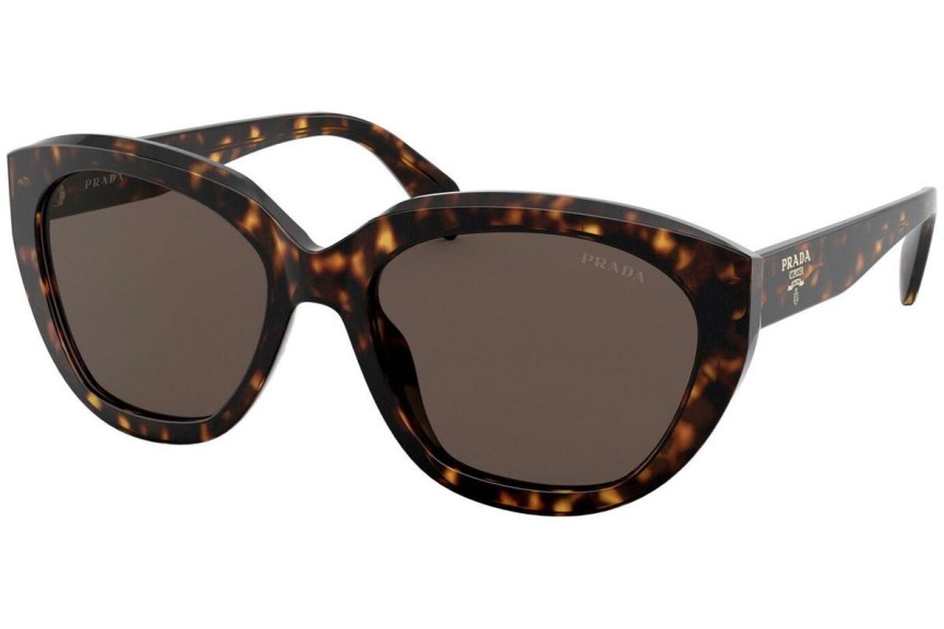 Okulary przeciwsłoneczne Prada PR16XS 2AU8C1 Kwadratowe Havana