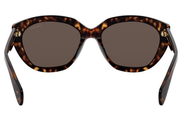 Okulary przeciwsłoneczne Prada PR16XS 2AU8C1 Kwadratowe Havana