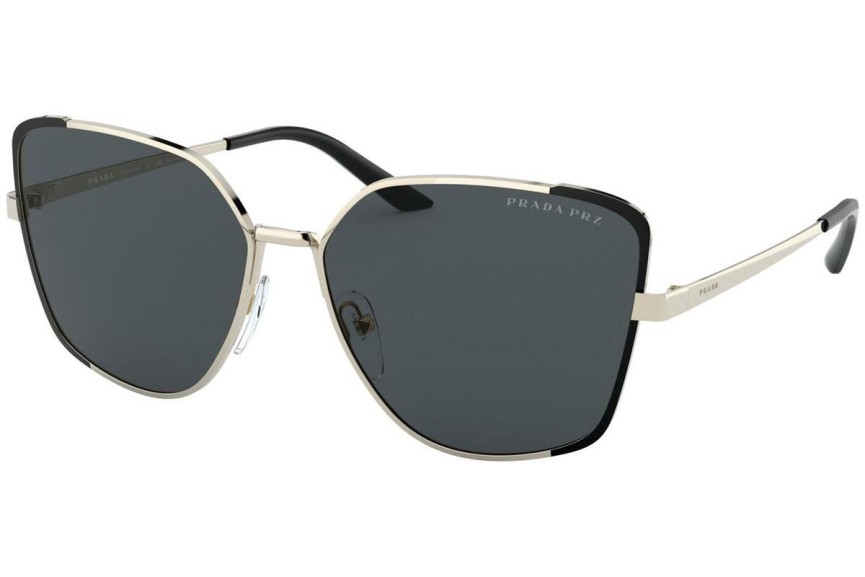 Okulary przeciwsłoneczne Prada PR60XS QE35Z1 Polarized Oversize Złote