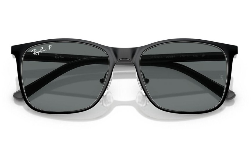 Слънчеви очила Ray-Ban Junior RJ9551S 295/81 Polarized Квадратни Черна