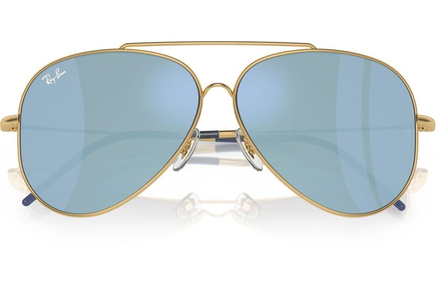 Ochelari de soare Ray-Ban Aviator Reverse RBR0101S 001/GA Pilot Aurii