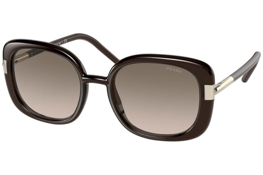 Okulary przeciwsłoneczne Prada PR04WS 05M3D0 Oversize Brązowe