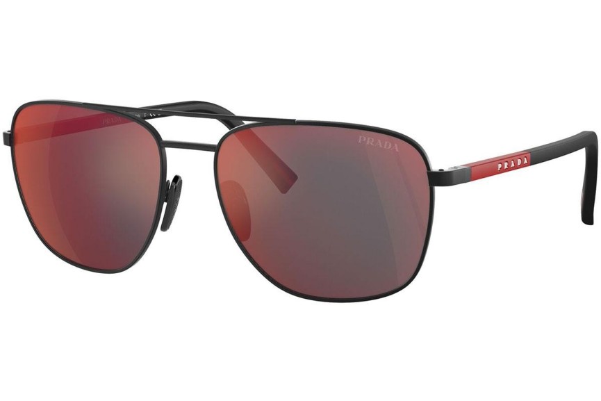 Okulary przeciwsłoneczne Prada Linea Rossa PS54ZS DG008F Owalne Czarne